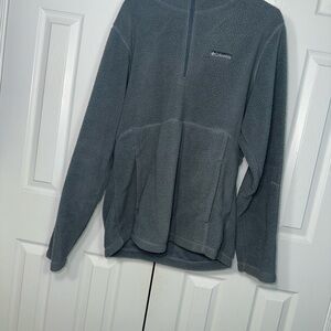Columbia Men's Charcoal Zip-Up Fleece Sweater